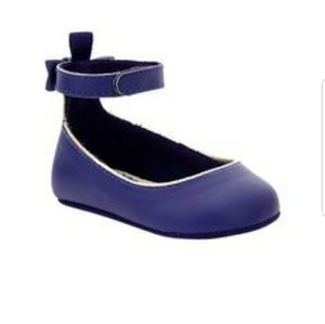 Baby Gap blue bow shoes